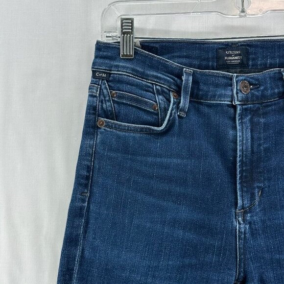 Citizens of Humanity Jeans Womens Size 27 Rocket High Rise Skinny Stretch Blue - Picture 4 of 10